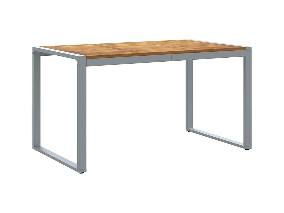 Ensemble de salle à manger pour jardin 7 pcs Gris et marron