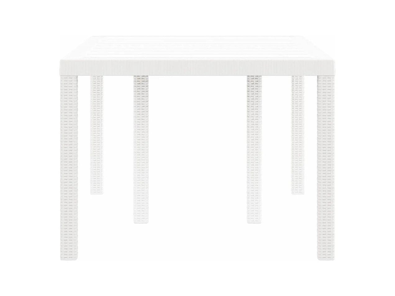 Table de Jardin Blanc 150 x 100 x 73 cm polyrotin