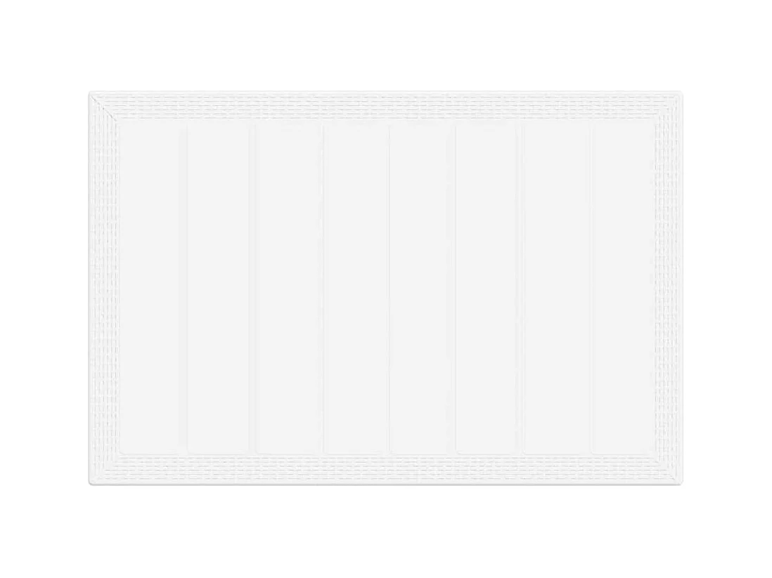 Table de Jardin Blanc 150 x 100 x 73 cm polyrotin