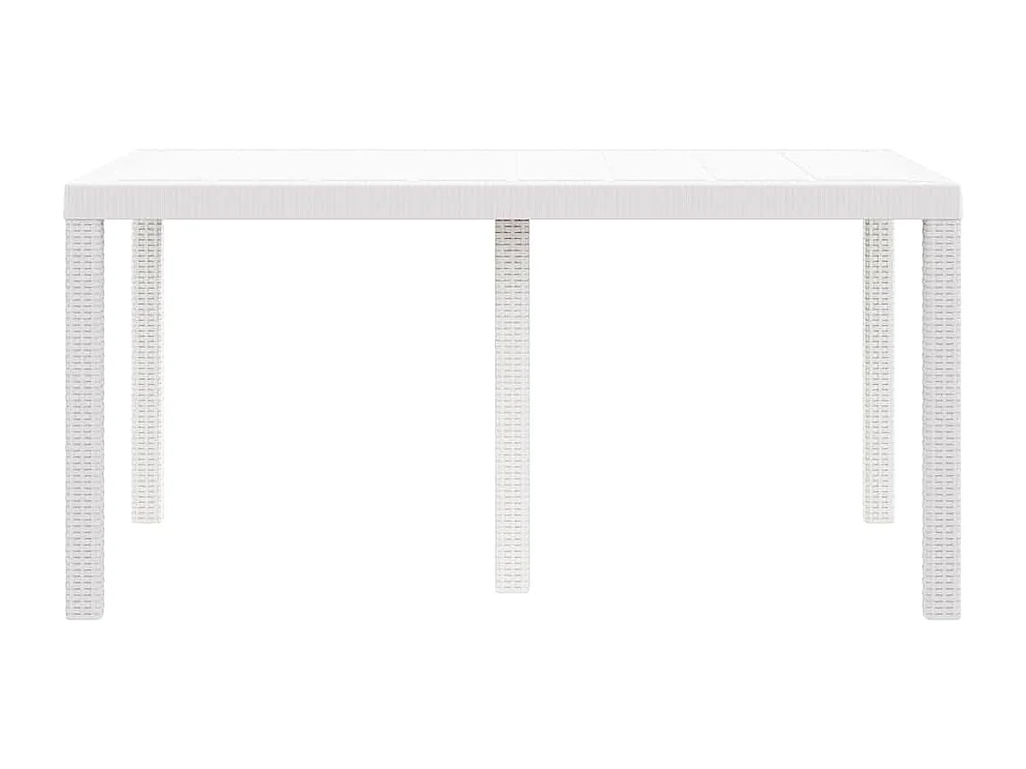 Table de Jardin Blanc 150 x 100 x 73 cm polyrotin