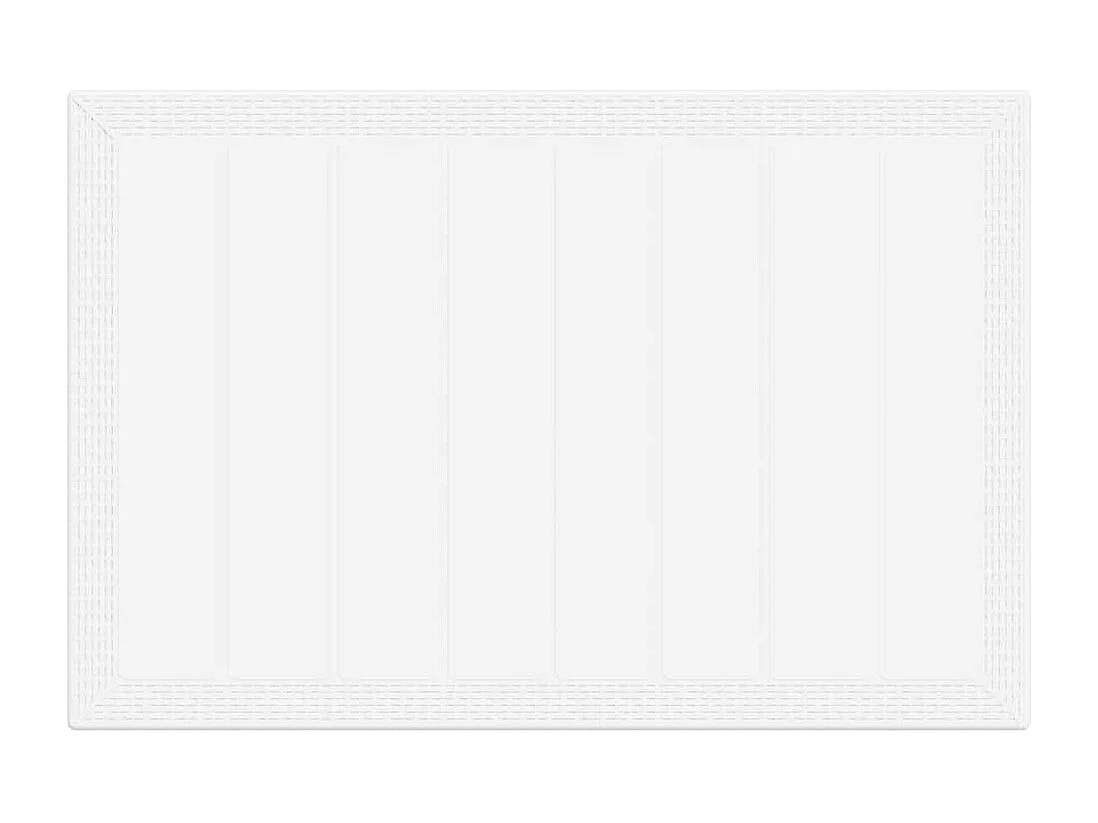 Table de Jardin Blanc 150 x 100 x 73 cm polyrotin