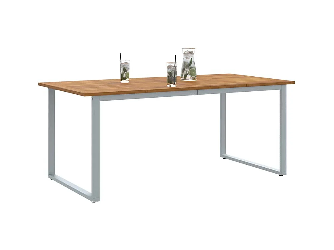 Tavolo da pranzo da giardino Grigio 180 x 90 x 75 cm