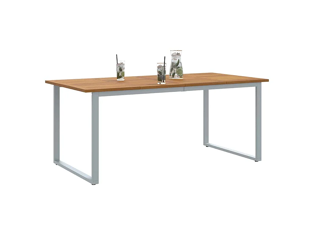 Tavolo da pranzo da giardino Grigio 180 x 90 x 75 cm