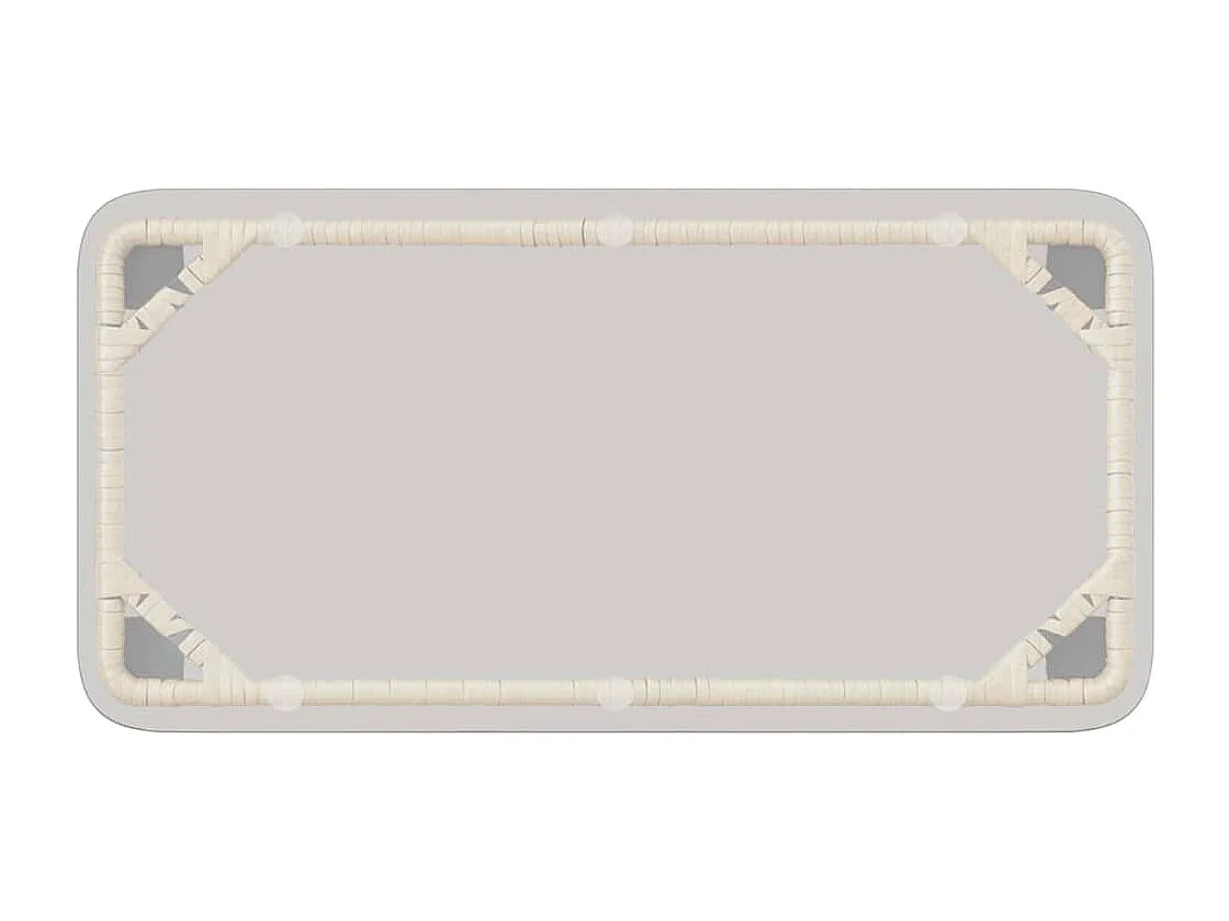 Table de Jardin Naturel 80 x 40 x 45.5 cm Poly rotin