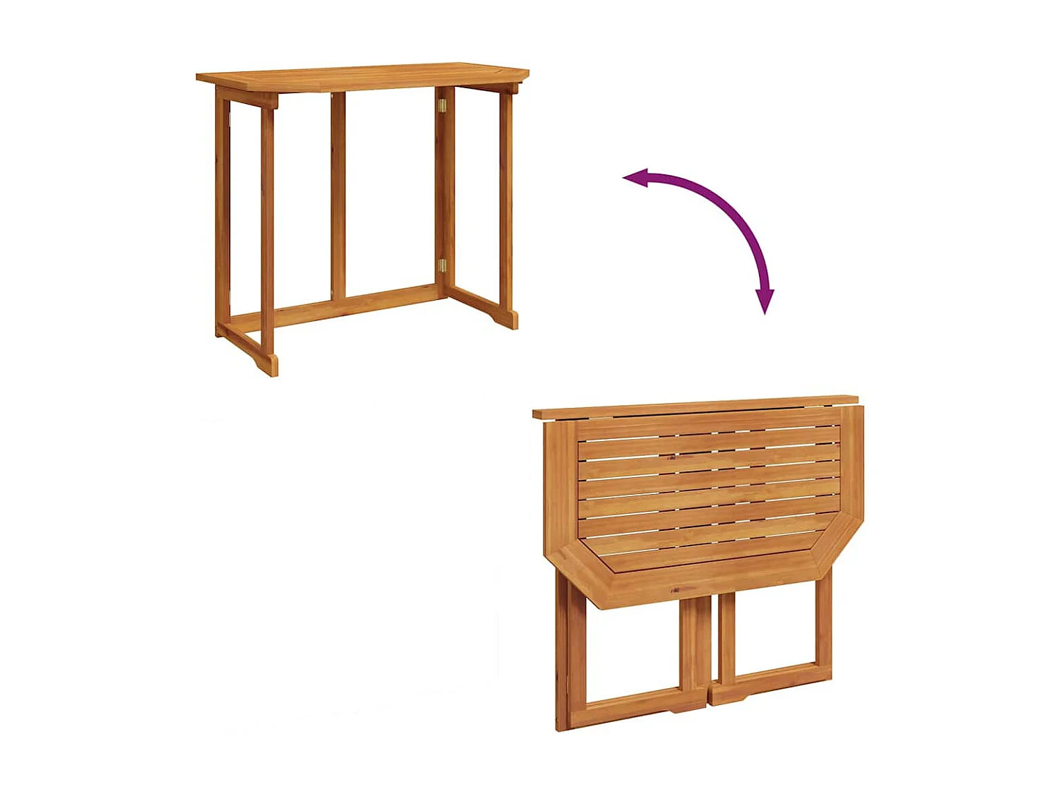 Mesa de bistro 90x50x75 cm Madera maciza de acacia