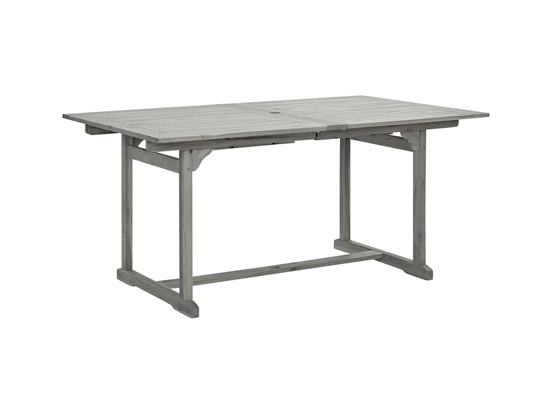 Tuintafel (160-240) x 100 x 75 cm massief acaciahout