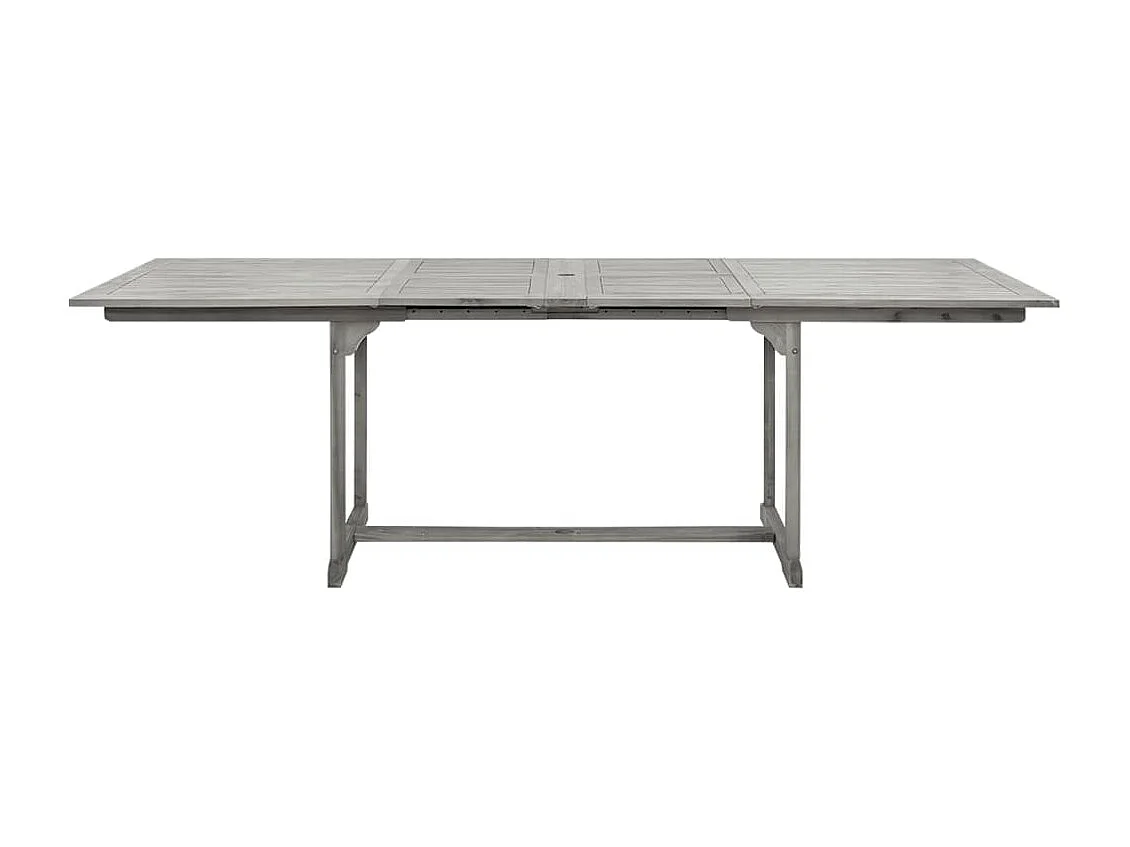 Tavolo da pranzo da giardino (160-240)x100x75cm Legno massello di acacia