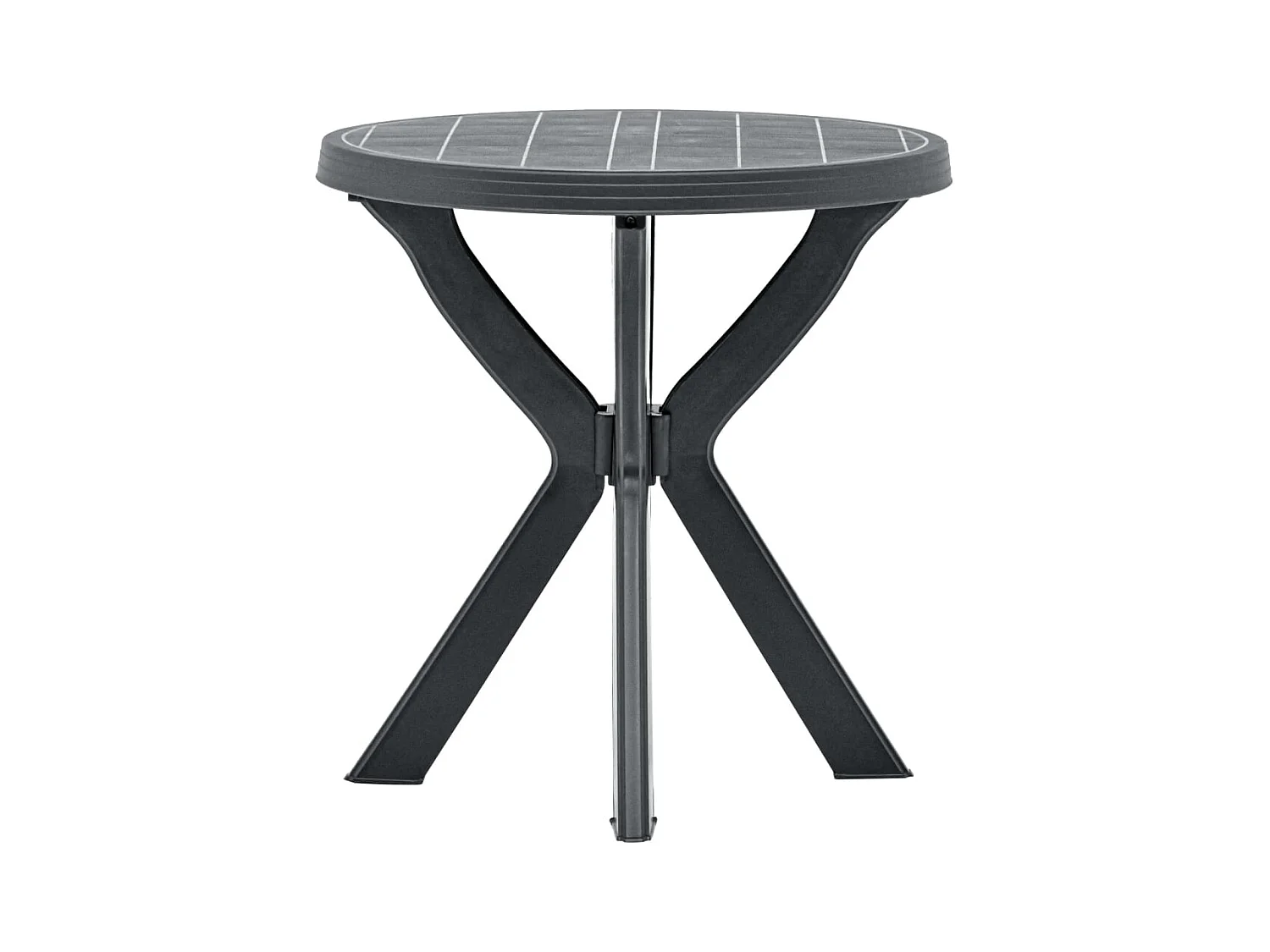 Antraciet bistrotafel Ø70 cm Kunststof