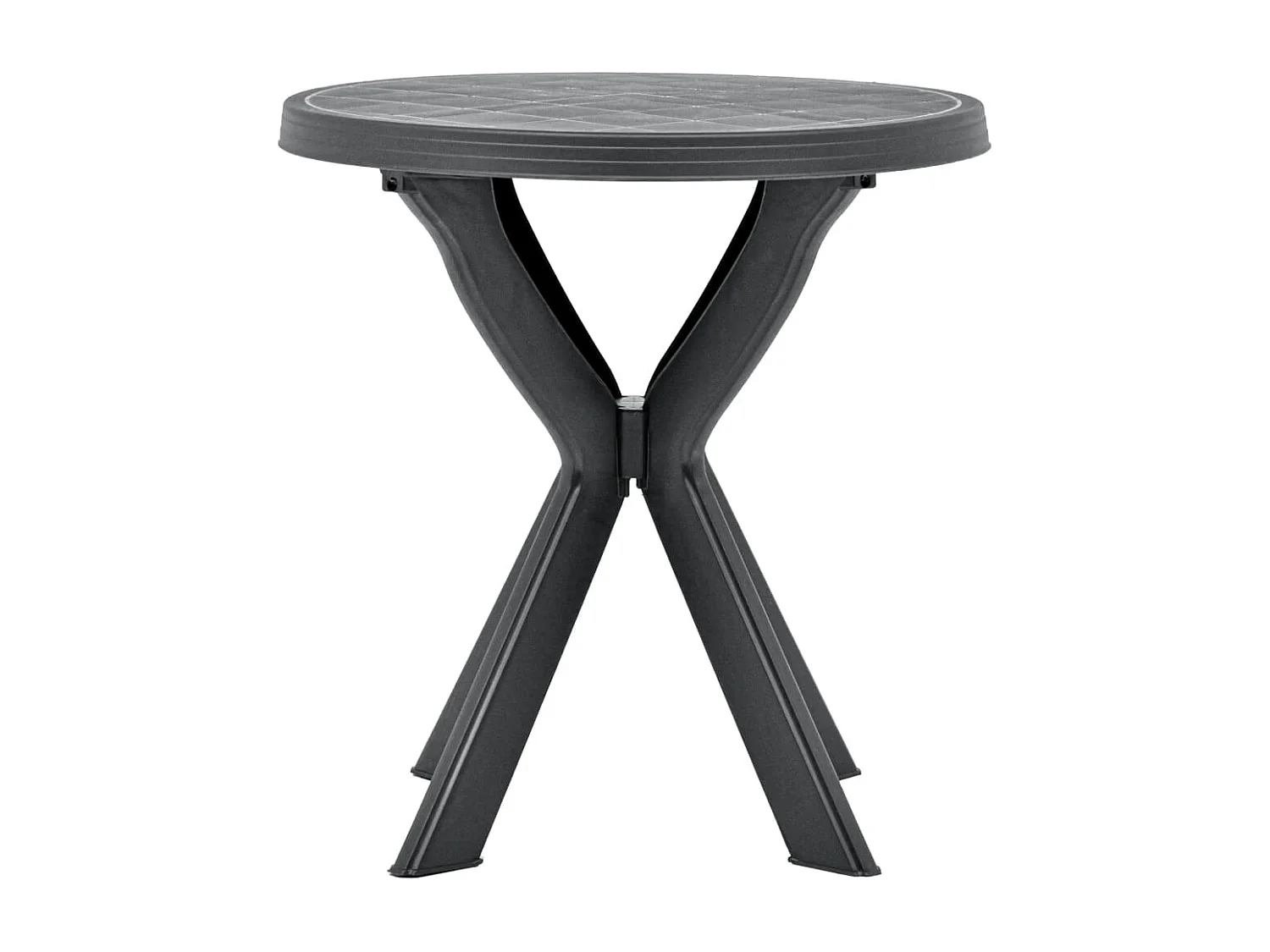 Tavolo da bistrot antracite Ø70 cm Plastica