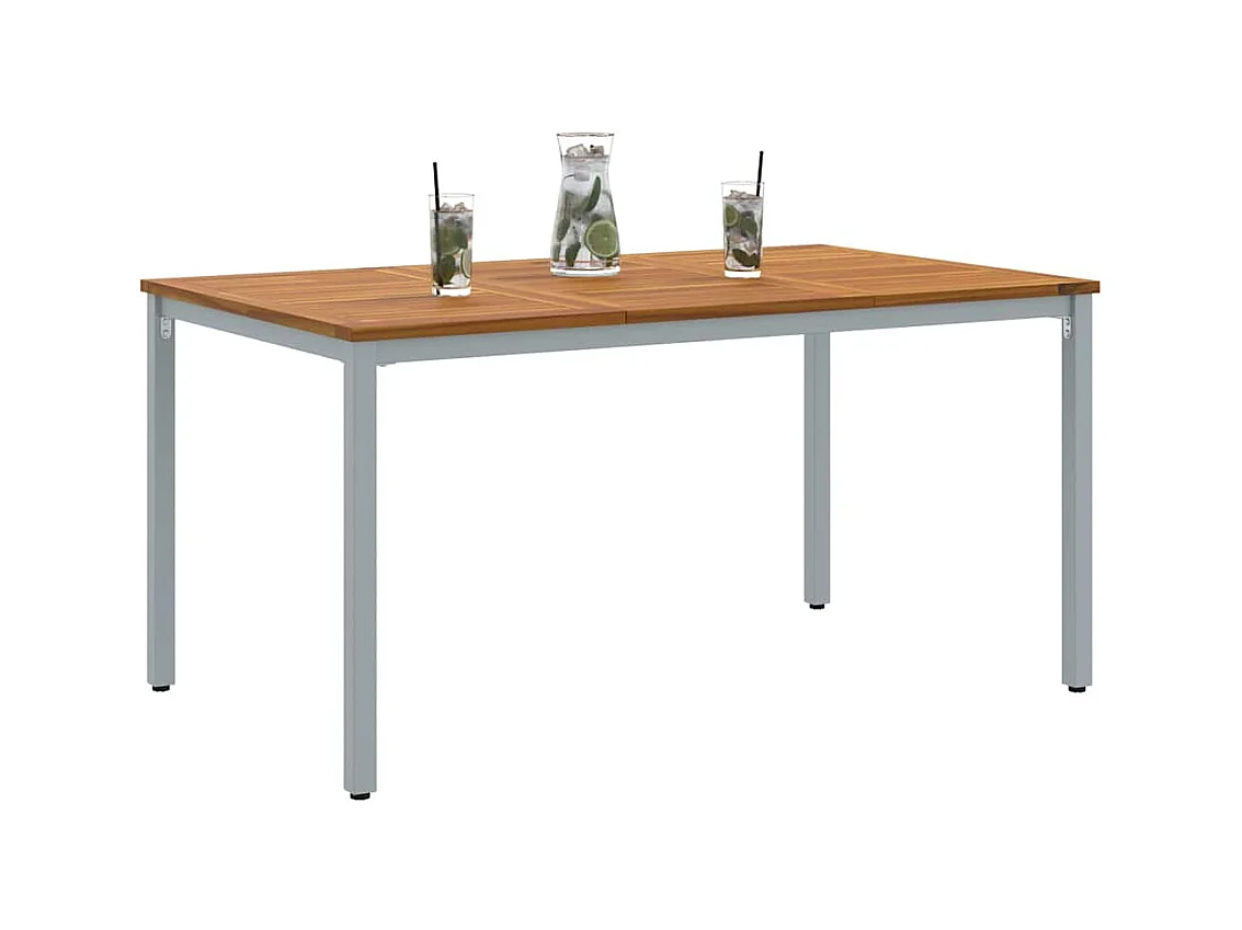 Tables de jardin Naturel et gris 150 x 90 x 75 cm