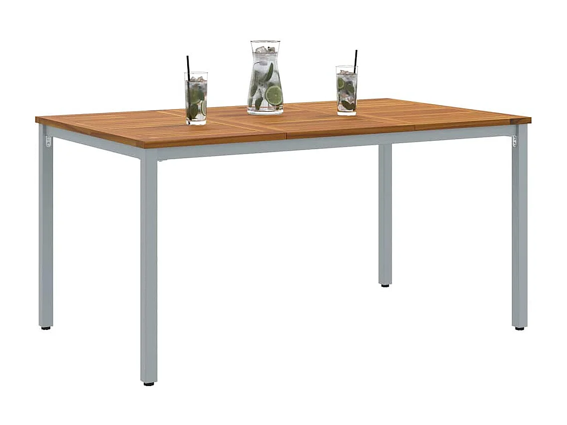 Tables de jardin Naturel et gris 150 x 90 x 75 cm