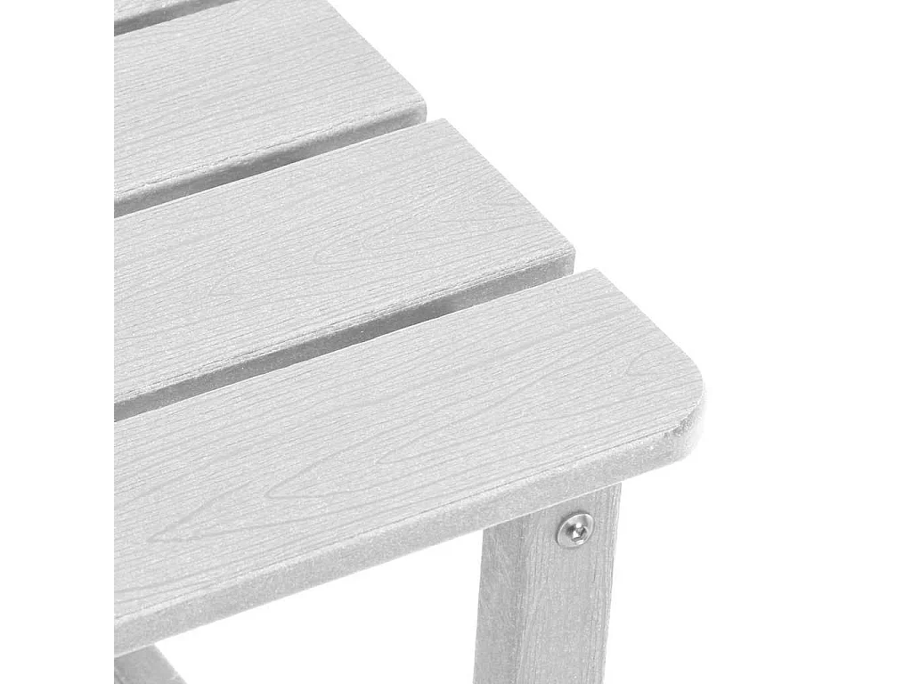 Adirondack-Beistelltisch, Weiß, 38 x 38 x 46 cm, HDPE