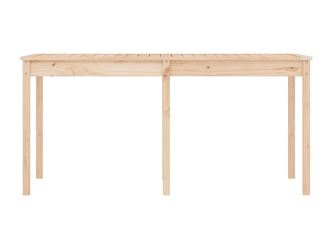 Tavolo da giardino 159,5x82,5x76 cm in legno di pino massello