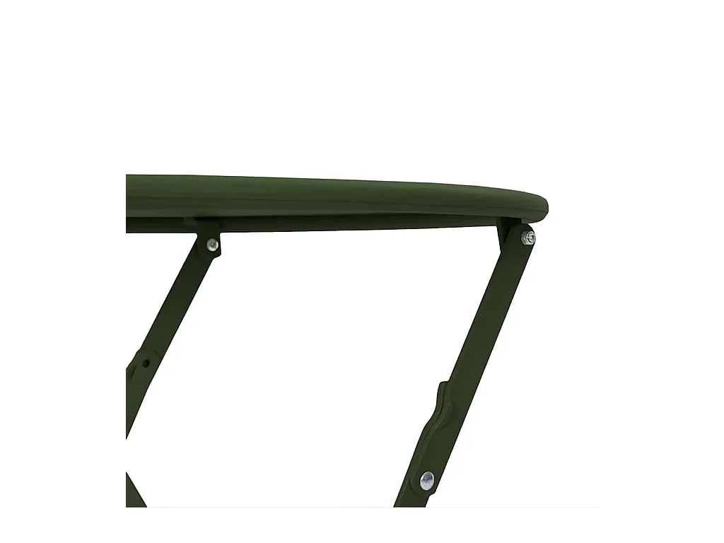 Mesa de bistró verde oscuro Ø50x71 cm acero con recubrimiento en polvo