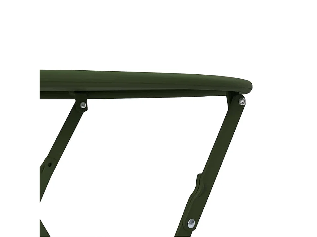 Table bistrot Vert foncé Ø50x71 cm Acier revêtu de poudre