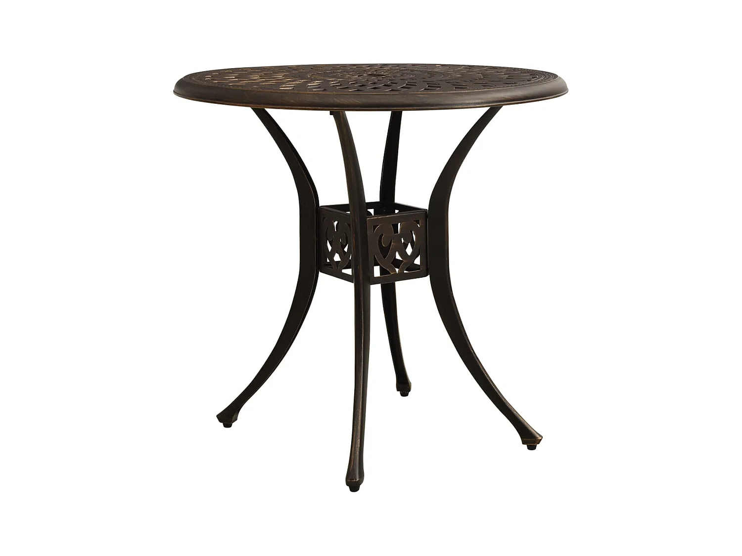 Tuintafel Brons 78x78x72 cm Gegoten aluminium
