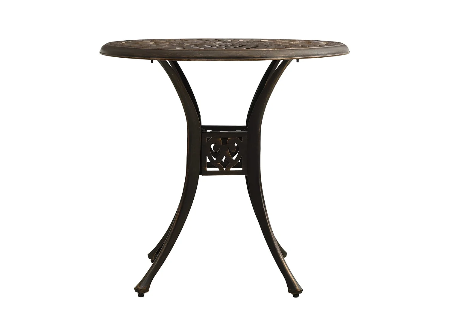 Tuintafel Brons 78x78x72 cm Gegoten aluminium