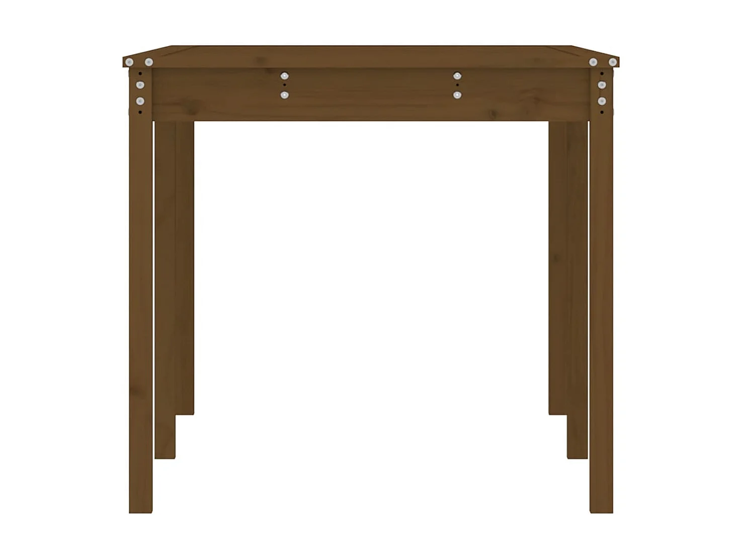 Mesa de jardín marrón miel 159,5x82,5x76 cm madera maciza de pino