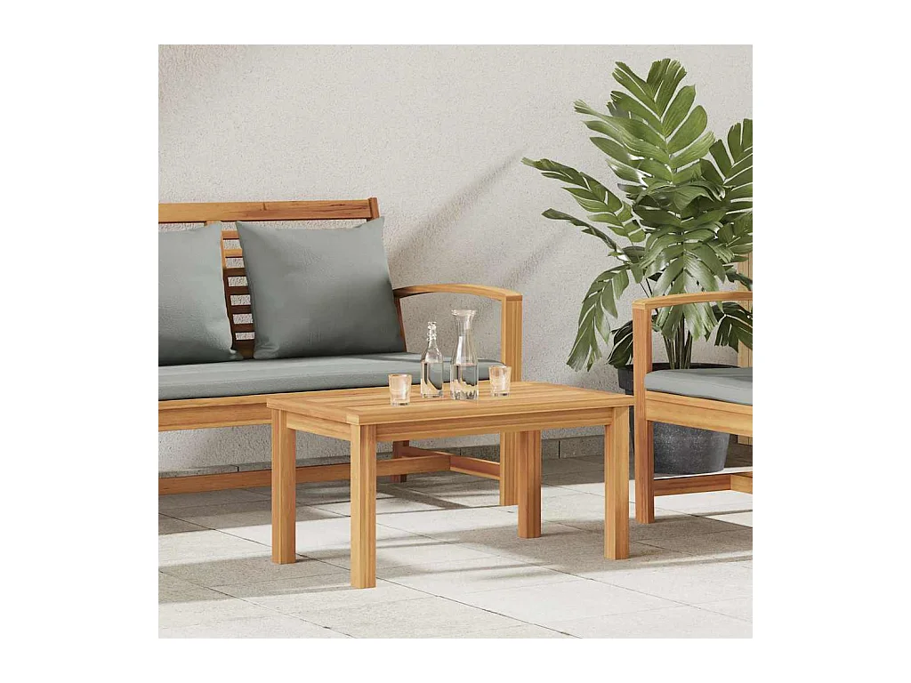 Table basse Marron 70 x 40 x 36 cm Bois de teck solide