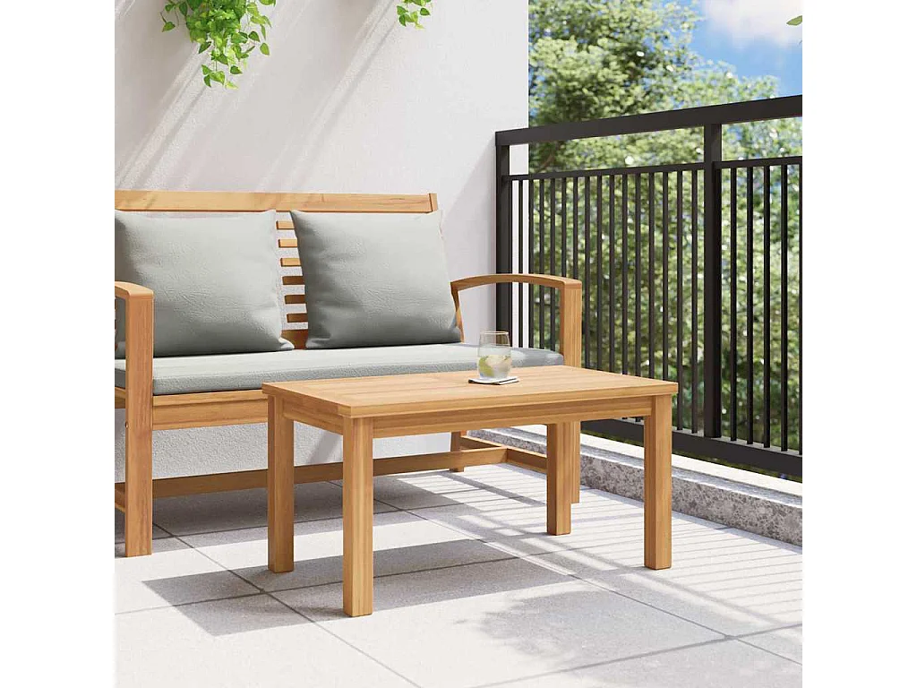 Table basse Marron 70 x 40 x 36 cm Bois de teck solide