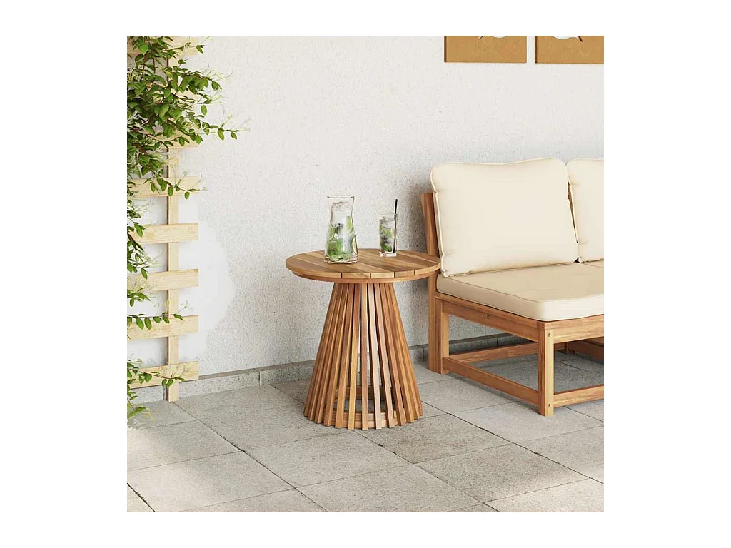 Table de jardin d'appoint Marron 50 x 50 x 49,5 cm