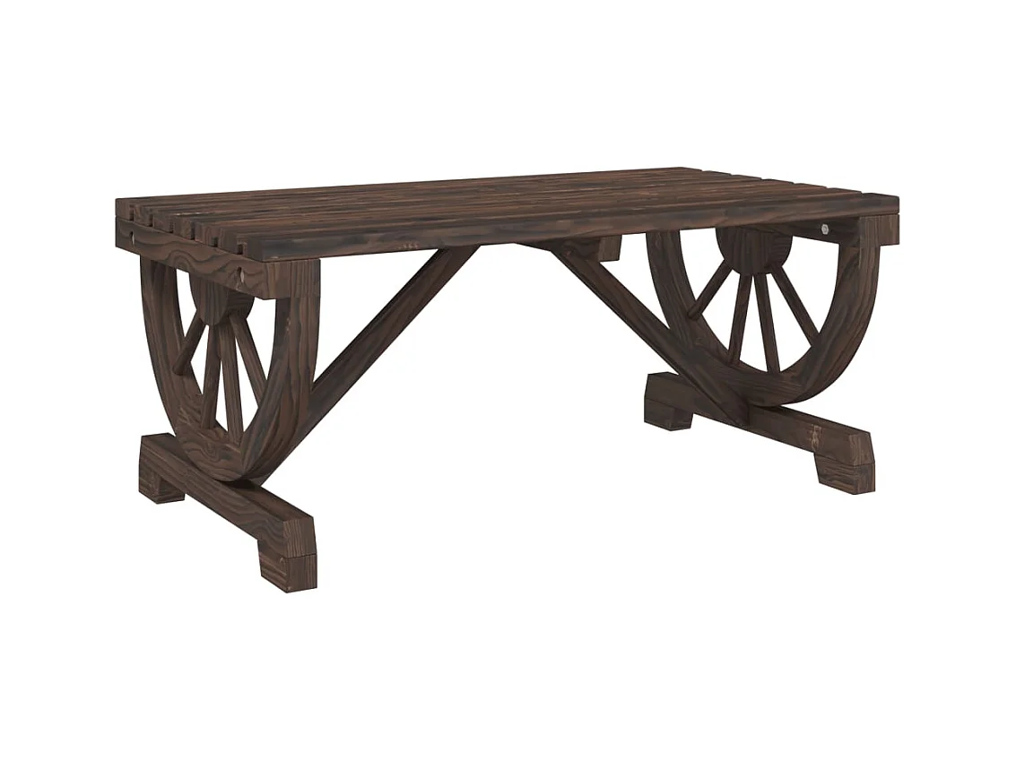 Table basse de jardin 90x50x40 cm bois de sapin massif