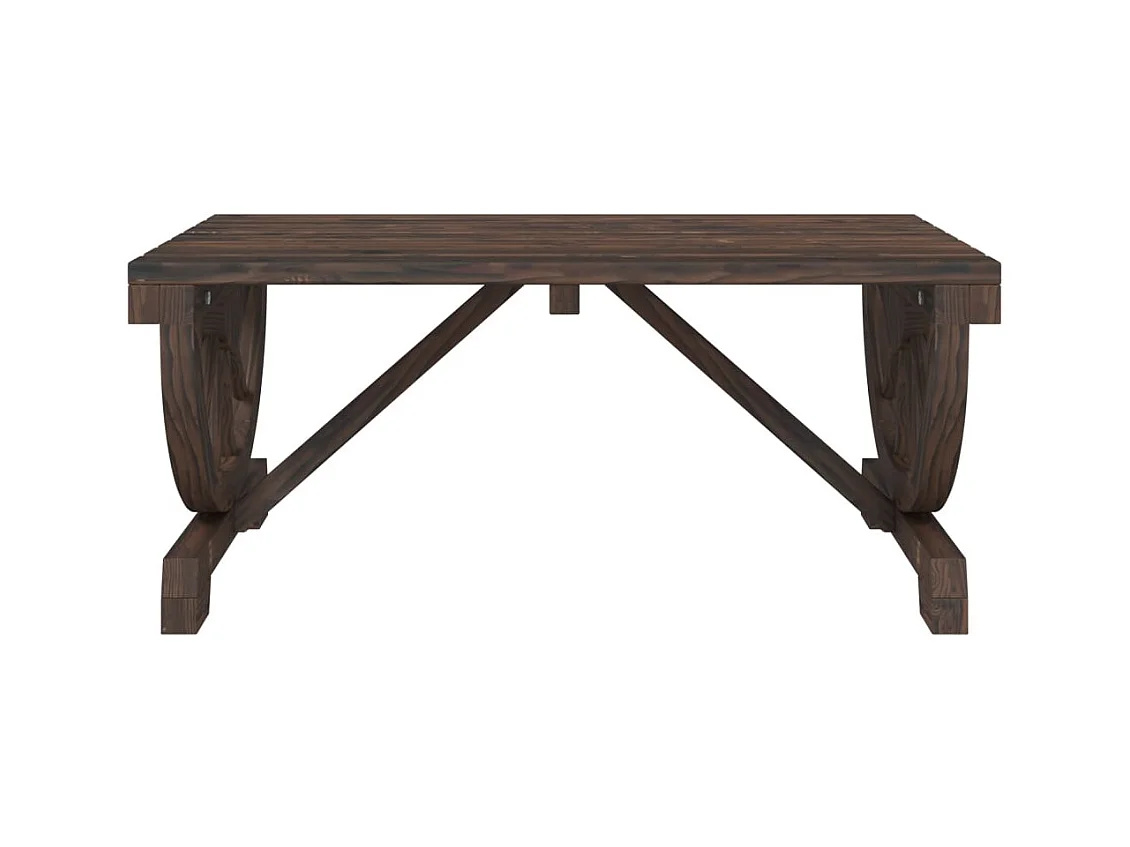 Table basse de jardin 90x50x40 cm bois de sapin massif