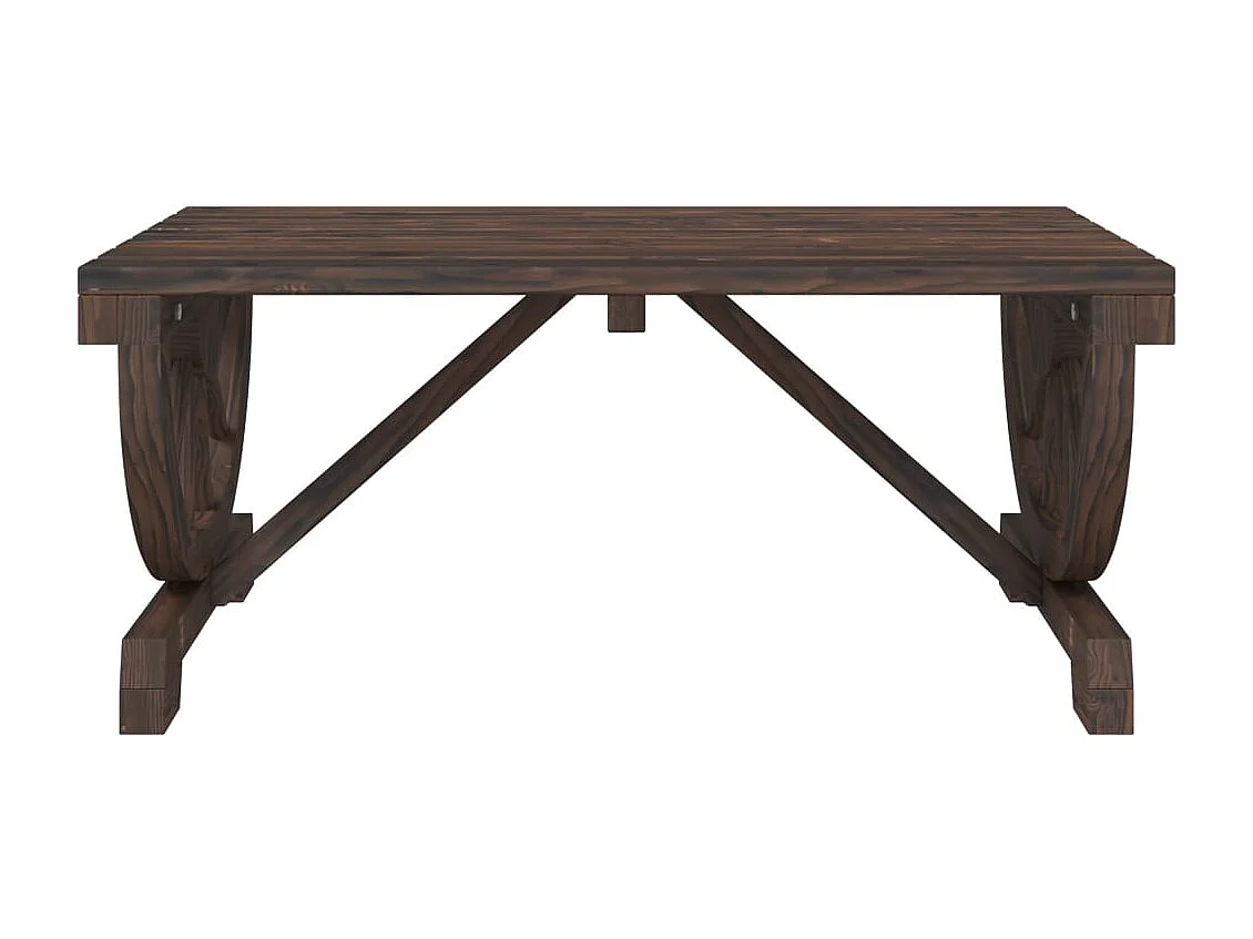 Table basse de jardin 90x50x40 cm bois de sapin massif