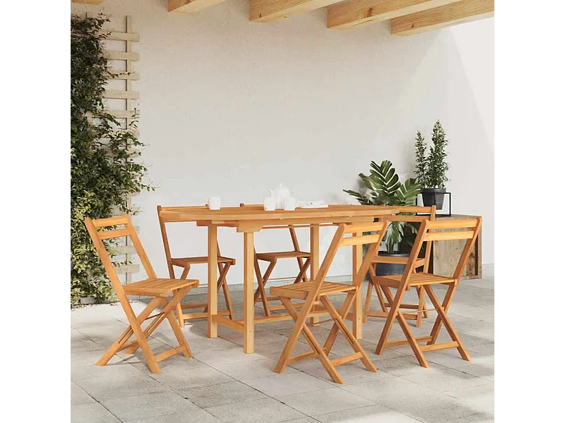Mesa de jardín extensible 110-160x80x75 cm madera maciza de teca
