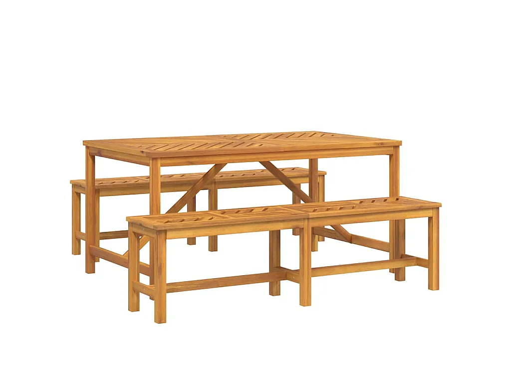 3-delige tuinset Bruin