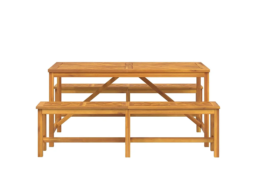 3-delige tuinset Bruin