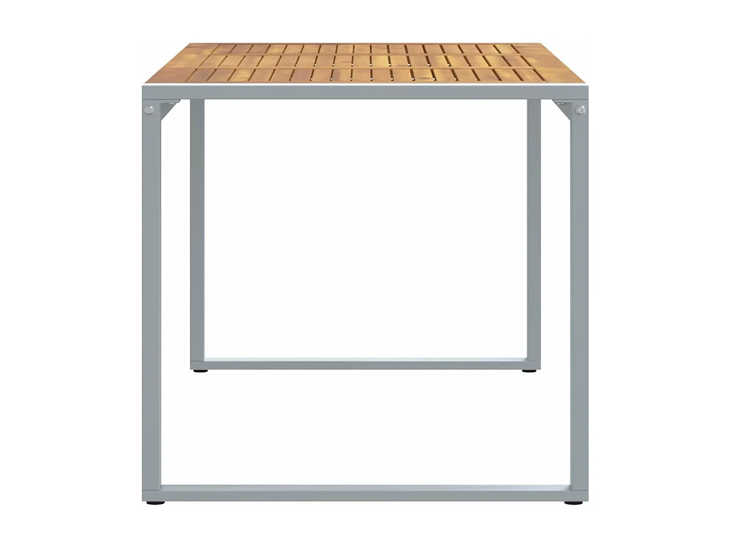Table de jardin pour repas Gris 140 x 80 x 75 cm
