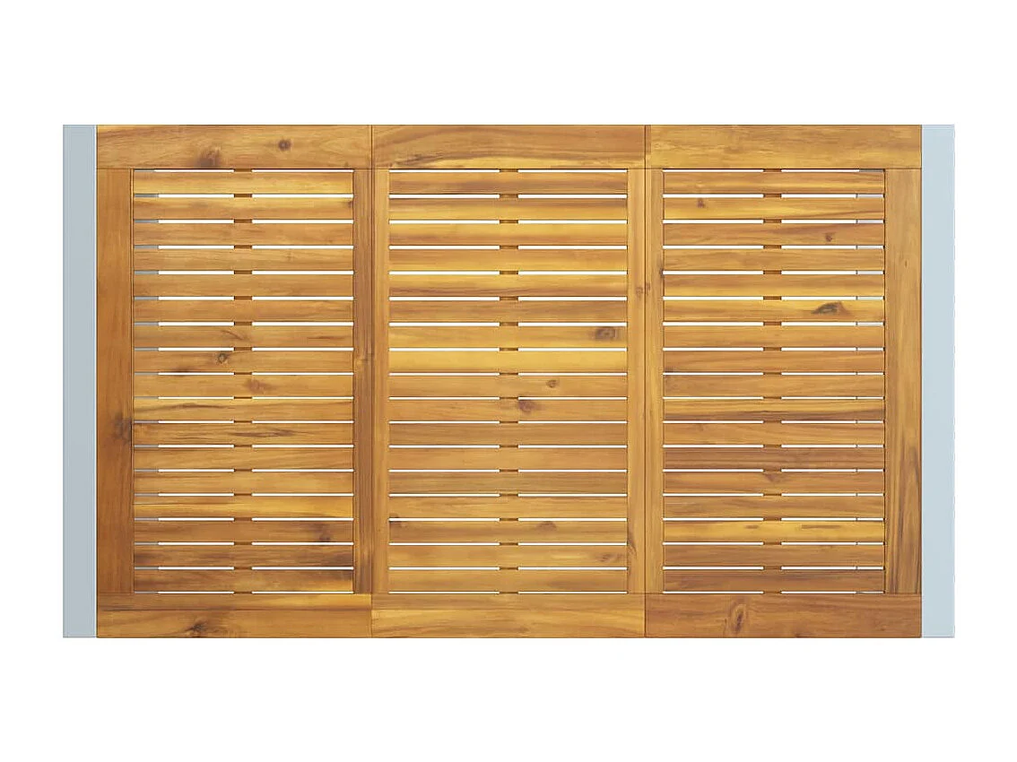 Table de jardin pour repas Gris 140 x 80 x 75 cm