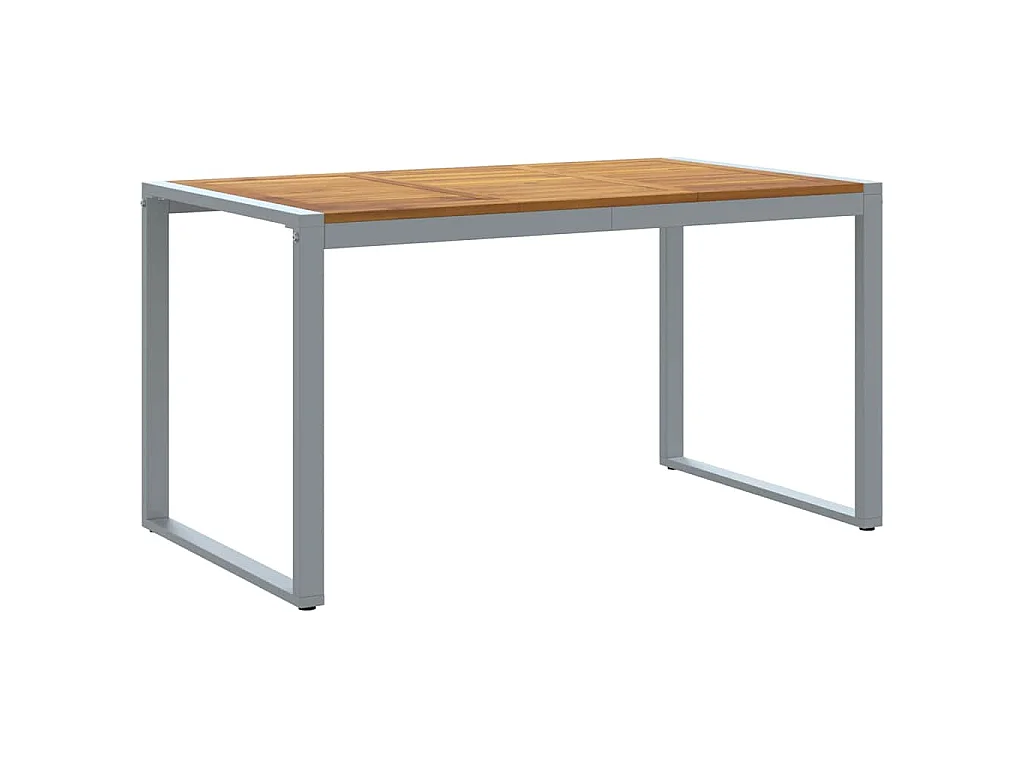 Garten-Esstisch Grau 140 x 80 x 75 cm
