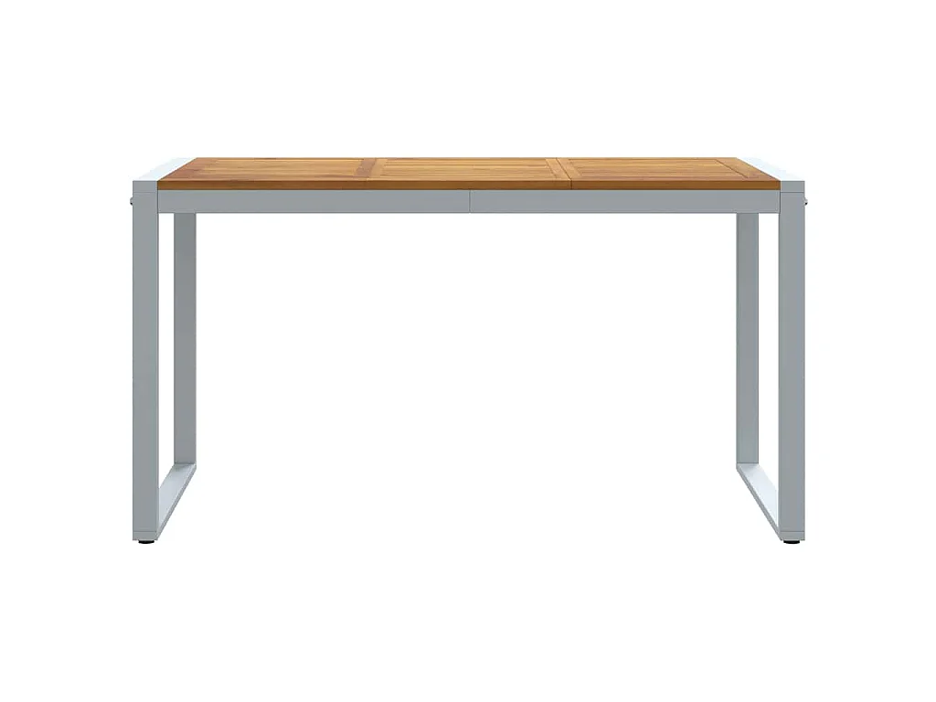 Garten-Esstisch Grau 140 x 80 x 75 cm