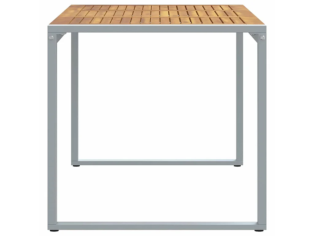 Garten-Esstisch Grau 140 x 80 x 75 cm