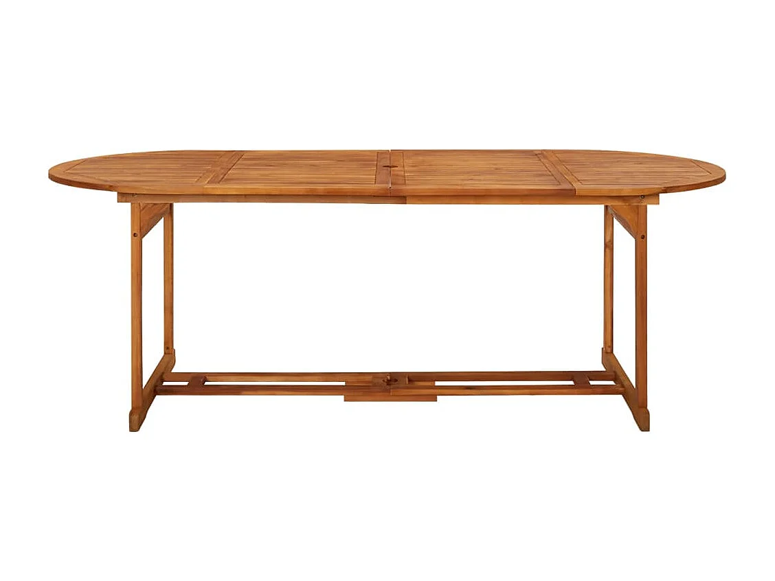 Tavolo da pranzo da giardino 220x90x75 cm Legno massello di acacia