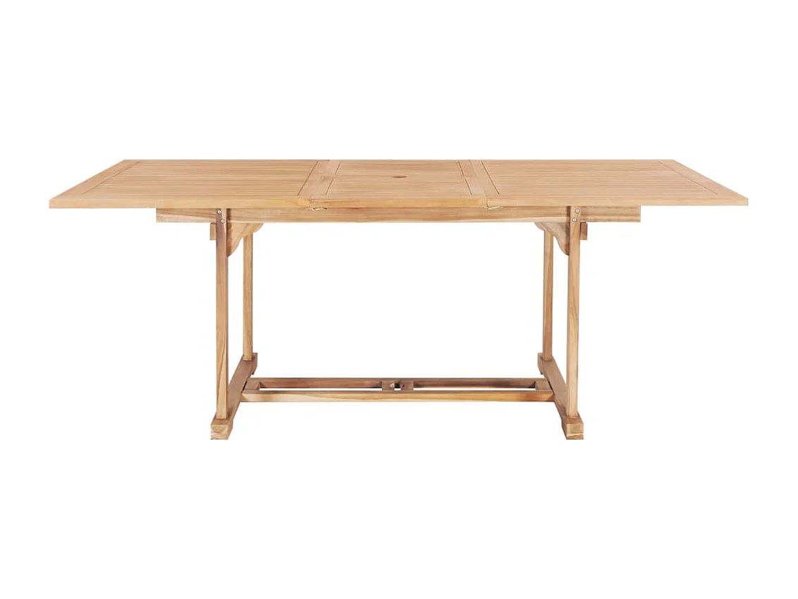 Tavolo da giardino allungabile 150-200x100x75 cm Teak massello