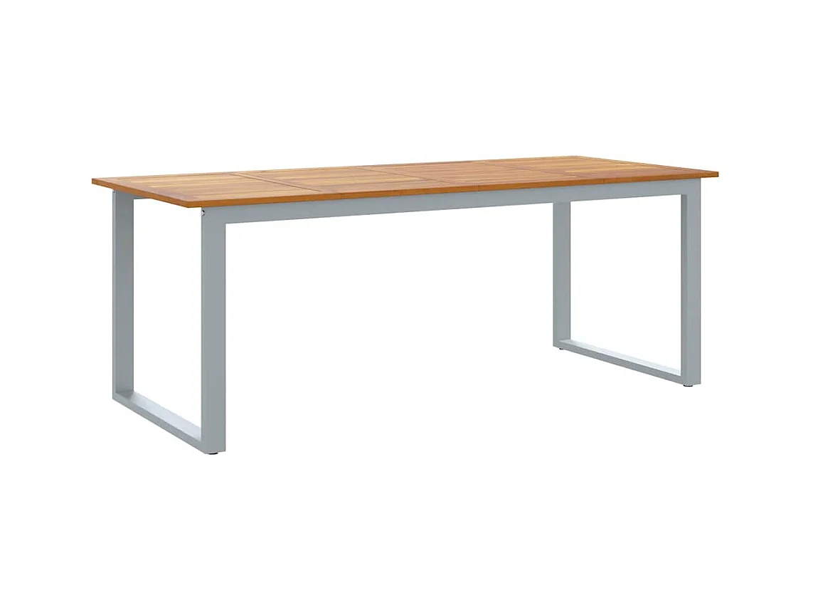 Tavolo da pranzo da giardino Grigio 200 x 90 x 75 cm