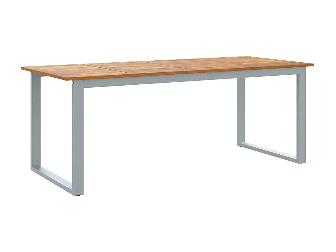 Mesa de comedor de jardín Gris 200 x 90 x 75 cm