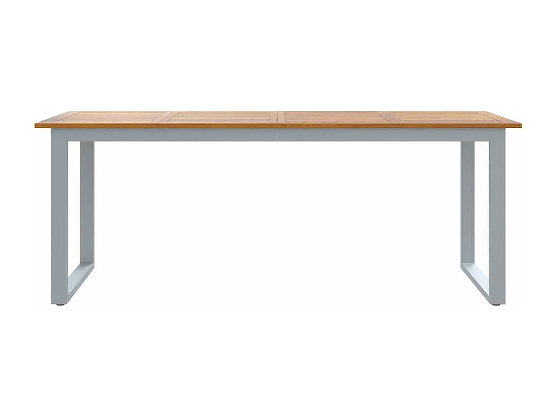 Mesa de comedor de jardín Gris 200 x 90 x 75 cm