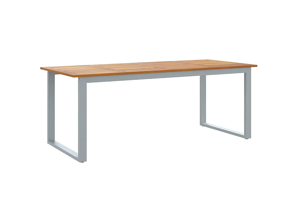 Tavolo da pranzo da giardino Grigio 200 x 90 x 75 cm