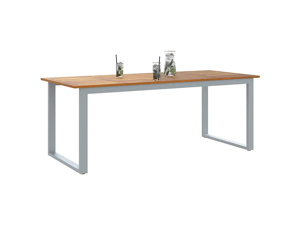 Tavolo da pranzo da giardino Grigio 200 x 90 x 75 cm
