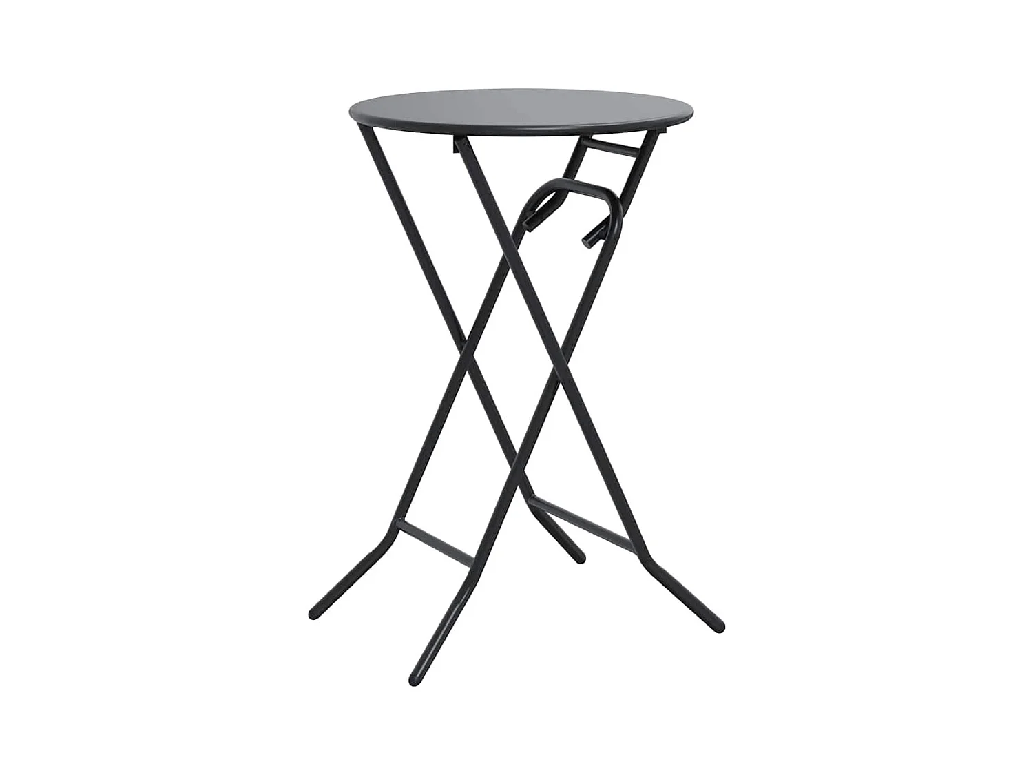 Table de Jardin Anthracite 50 x 50 x 72 cm Acier