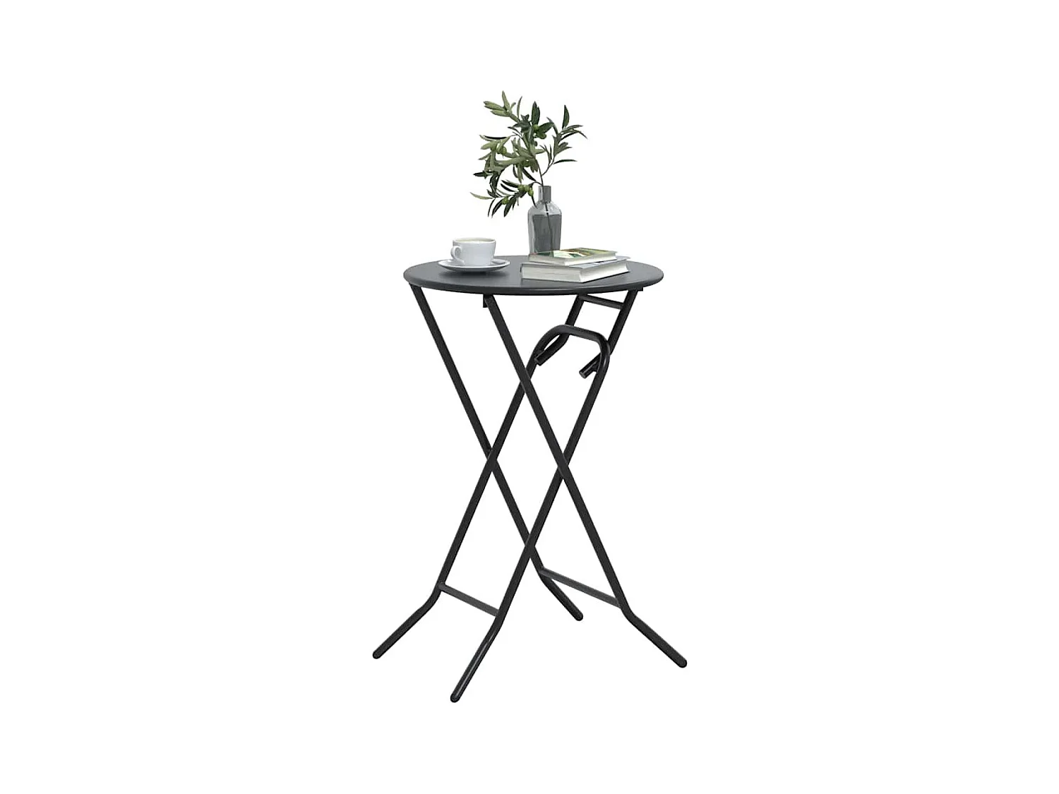 Table de Jardin Anthracite 50 x 50 x 72 cm Acier