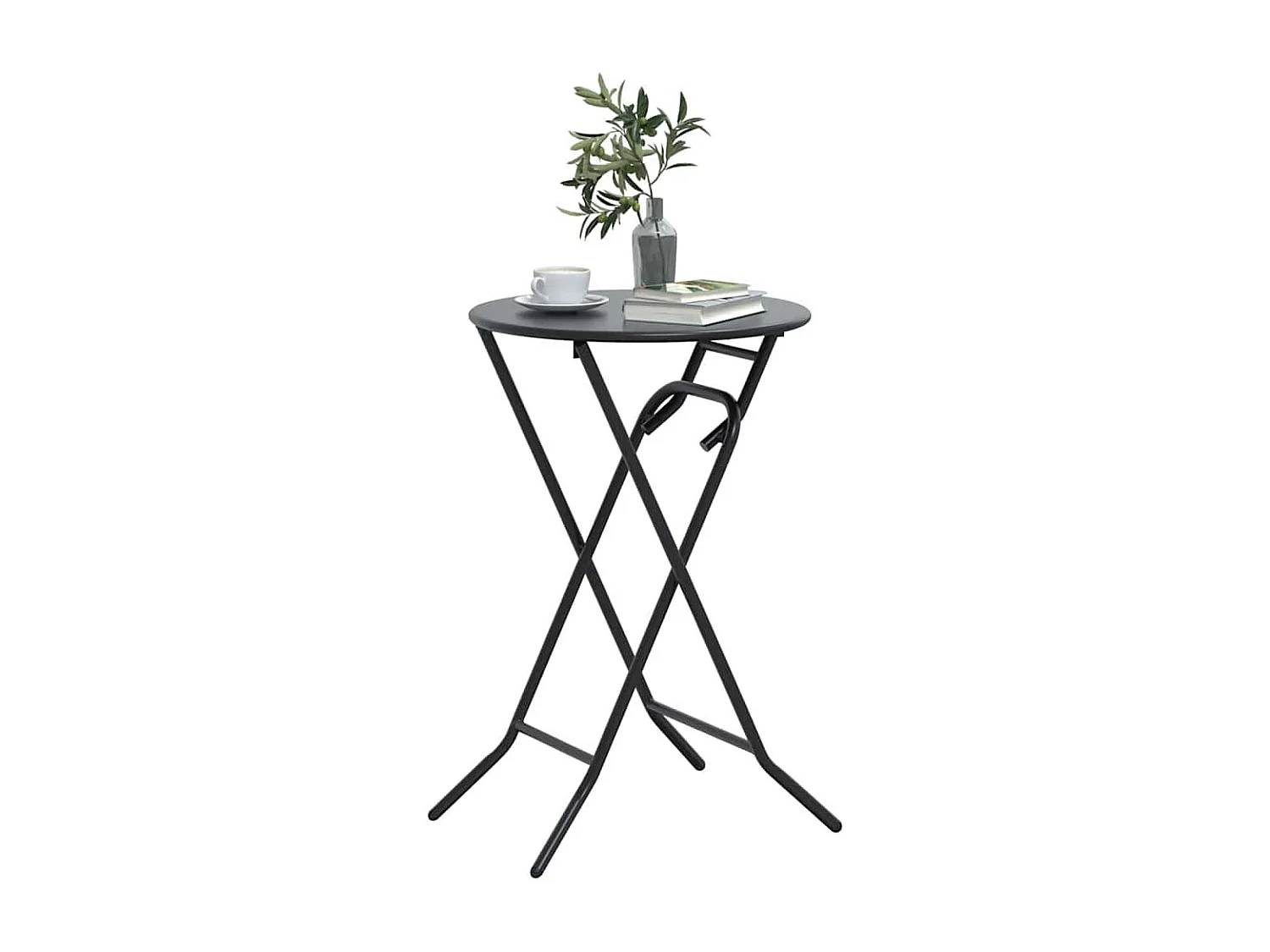 Table de Jardin Anthracite 50 x 50 x 72 cm Acier