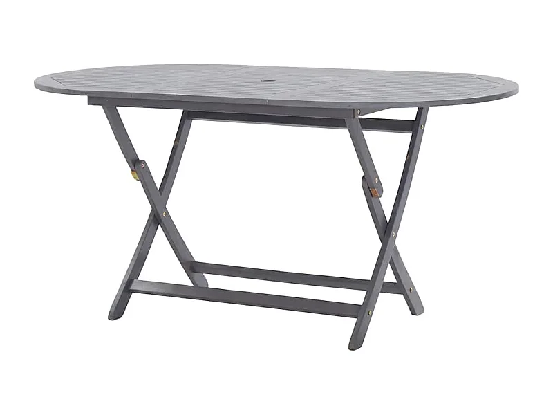 Tavolo da giardino pieghevole 160x85x75 cm Legno massello di acacia
