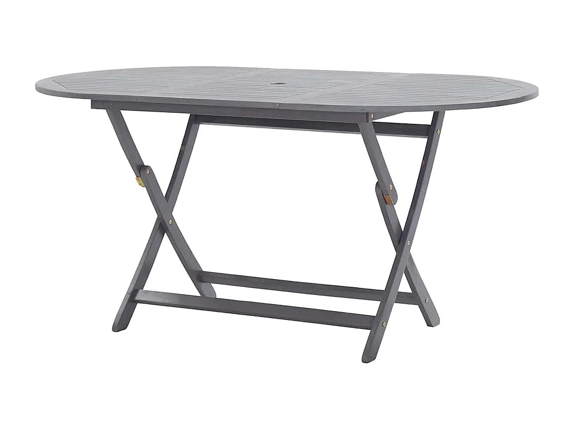 Mesa de jardín plegable 160x85x75 cm Madera maciza de acacia