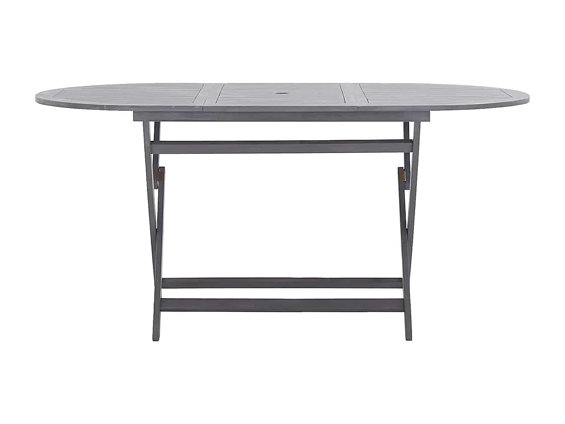 Mesa de jardín plegable 160x85x75 cm Madera maciza de acacia