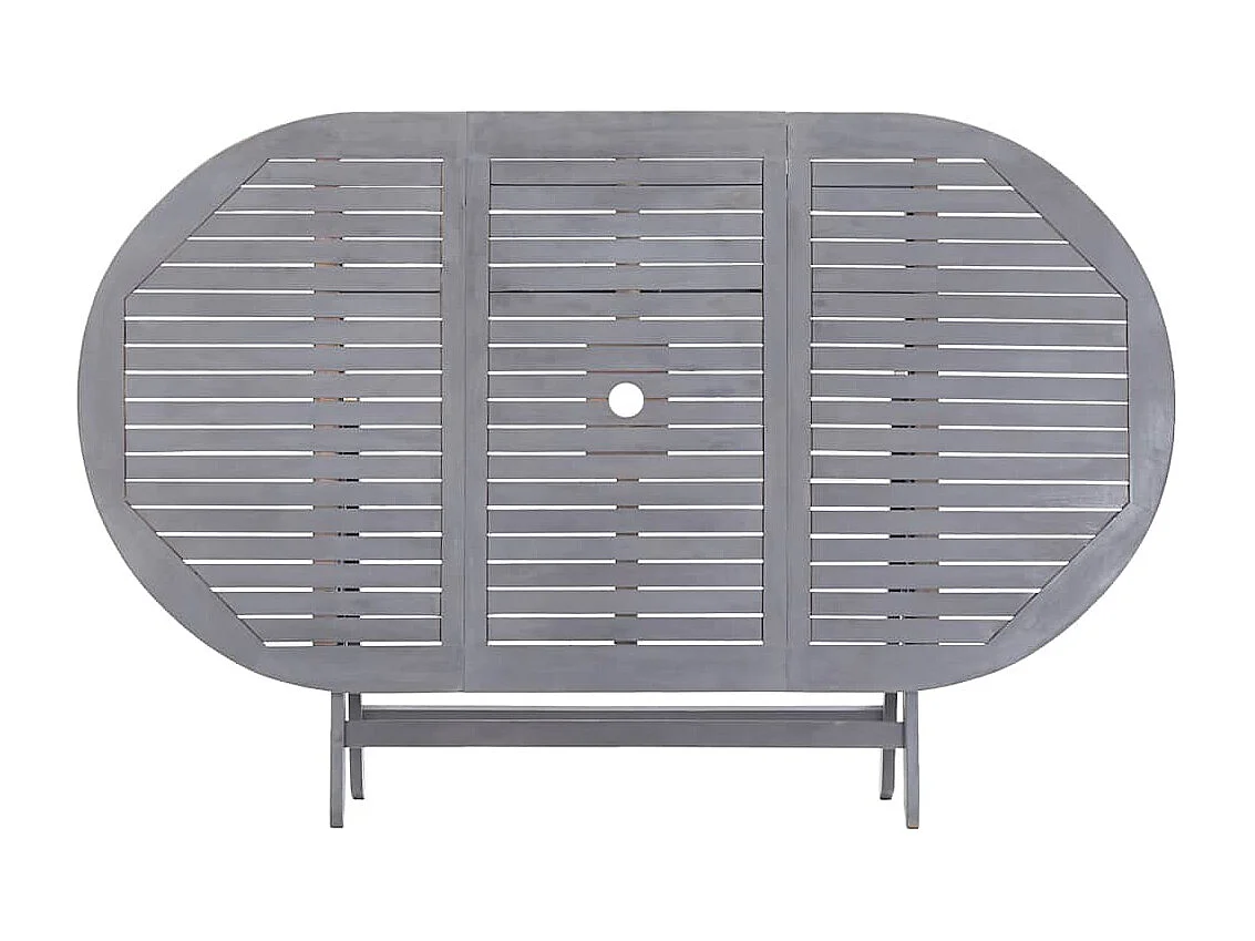 Mesa de jardín plegable 160x85x75 cm Madera maciza de acacia